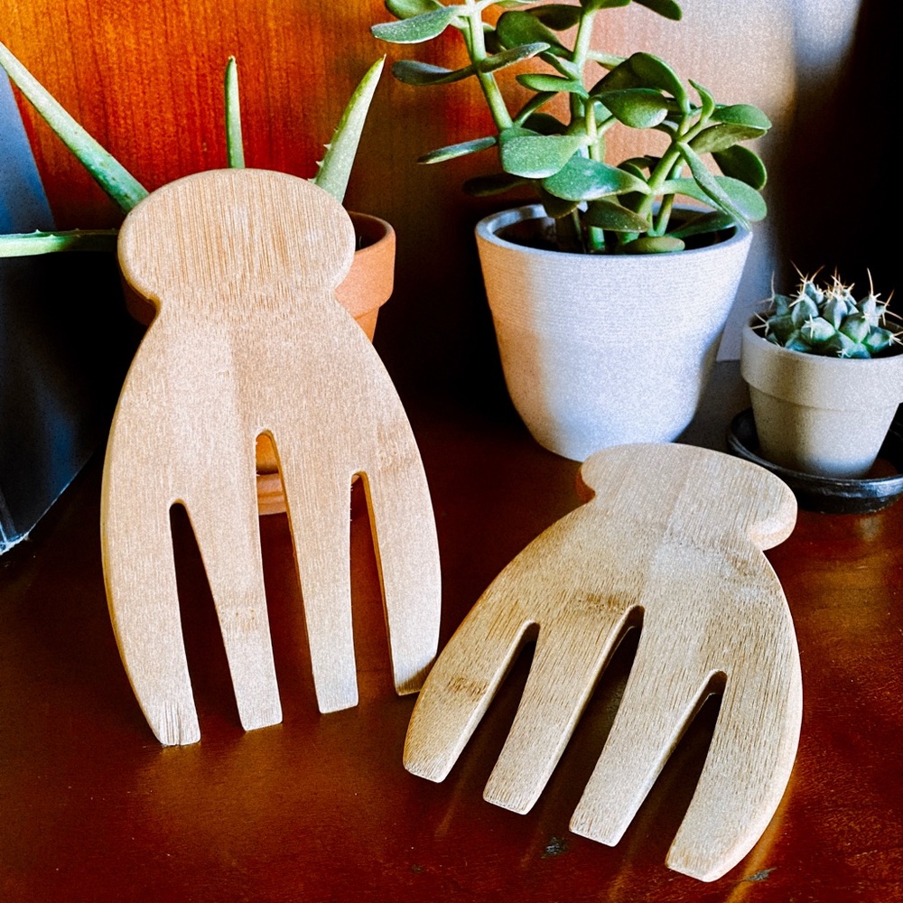 🥬Bamboo Salad Serving Forks🥬